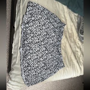 Floral athletic skort
